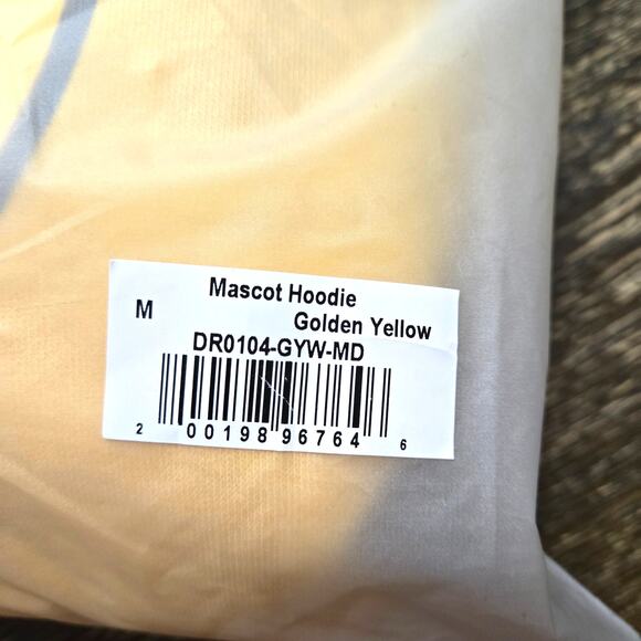 Drew House Oversized Med  Golden Yellow Drew House Mascot Heavyweight Hoodie - Picture 7 of 8